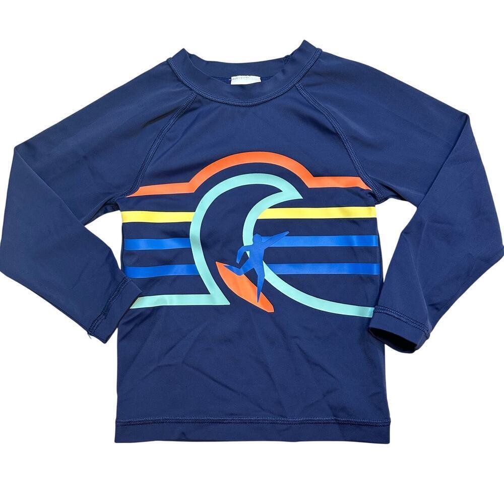 Hanna Andersson Long Sleeve Rash Guard Shirt sz 3T